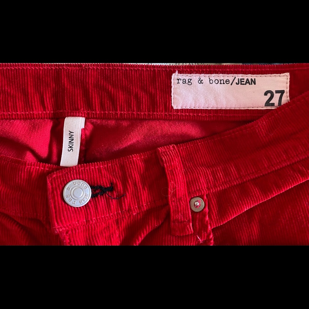 Rag & Bone Corduroy Jeans red size 27